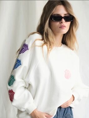 People Of Leisure Rolling Stones She’s A Rainbow Sweatshirt New